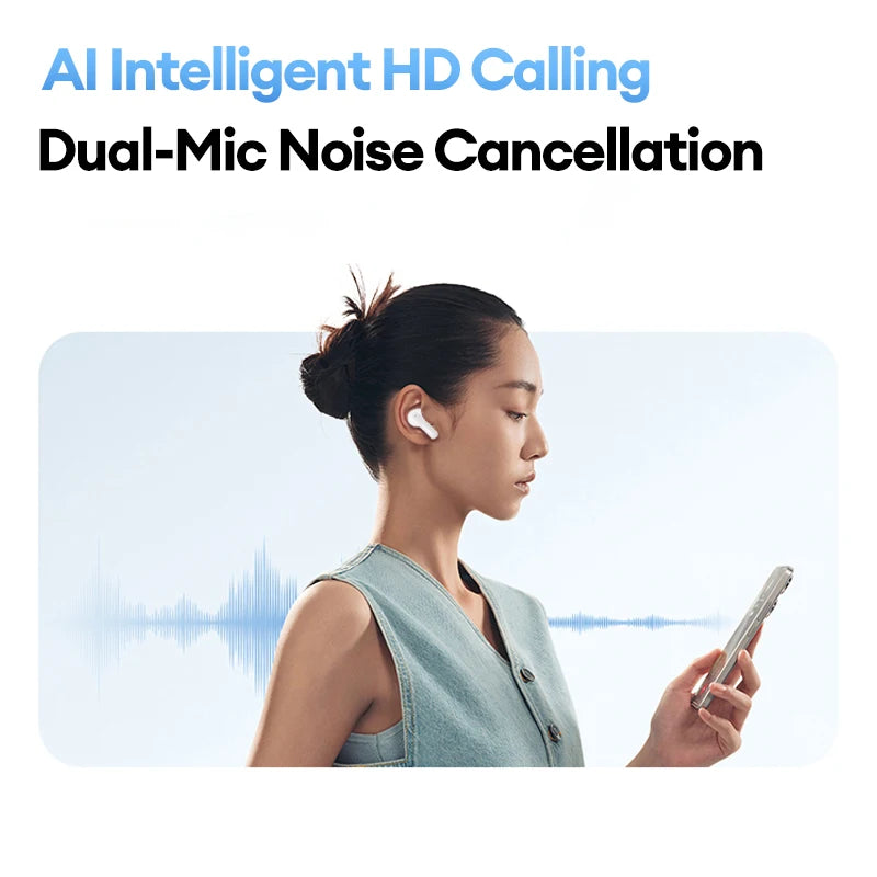 Silica Gel Dynamic Vocalism Bluetooth 6.0 Wireless Earphones