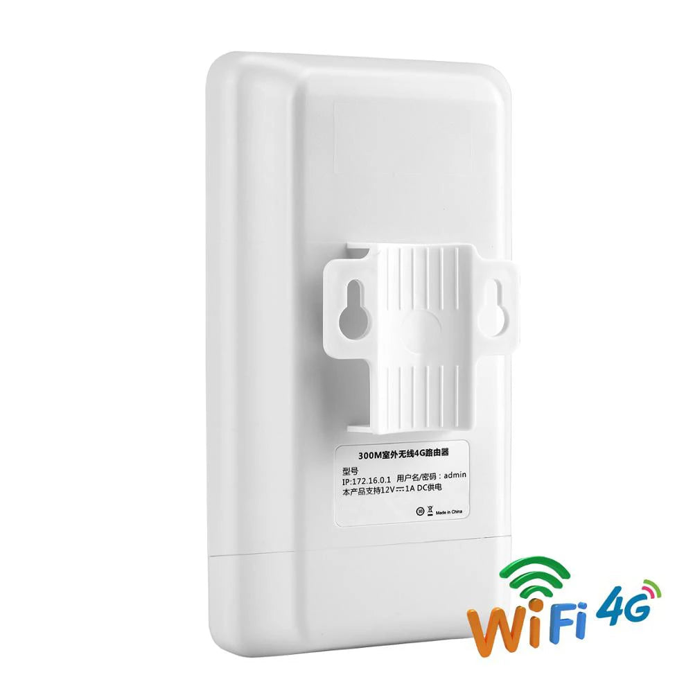 300Mbps WIFI Router Waterproof 4G Sim Adapter CAT4 for IP Camera
