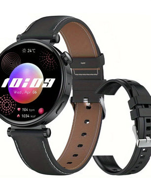 Silica Gel Waterproof Android Round Shape Bluetooth Smartwatch