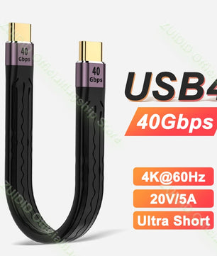 PD100W Aluminum Alloy USB4.0 Gen3 Type-C Fast Charging Cable