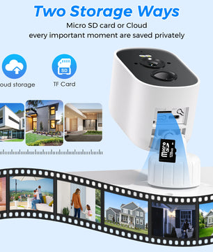 1080p 4MP Wireless Solar Human Detection Security Protection Camera