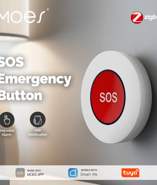 MOES Tuya ZigBee SOS Alarm One Click Button for Emergency Help