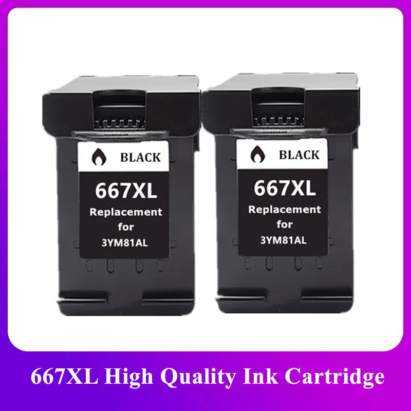 667XL Ink Cartridge Compatible For HP DeskJet 1275 2374 2375 2376 2775 2776