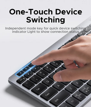 Ugreen 78 Keys 5.3 & 2.4G Bluetooth Wireless Portable Keyboard