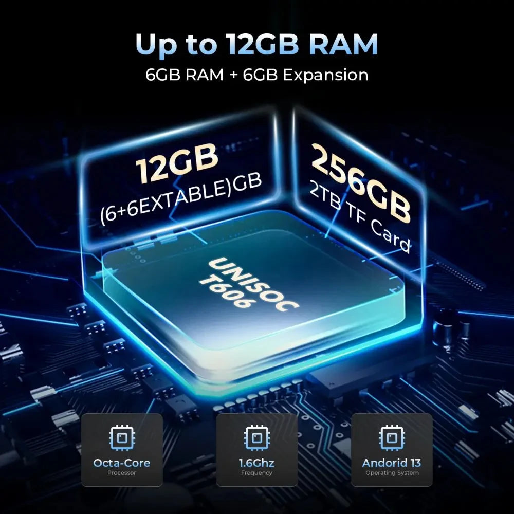 7500mAh 16MP 6GB RAM 256GB ROM HOTWAV R7 Rugged Tablet