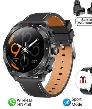 Silica Gel Smart Bluetooth Voice Support Round Shaped Sports Watch