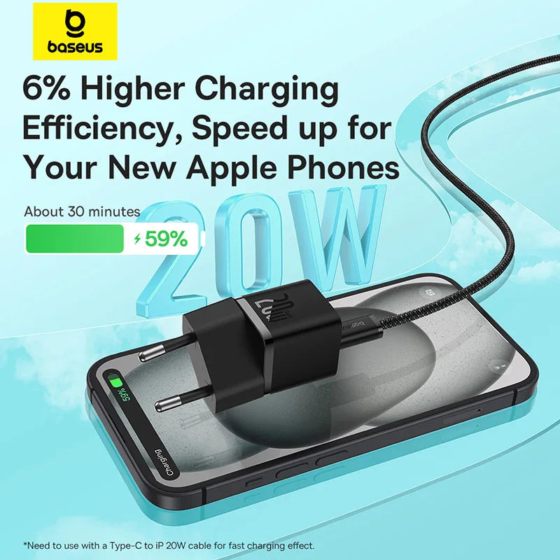 Ugreen 20W ABS USB Type-C Fast Charge For iPhone 15 14 13 12 11 Pro Max