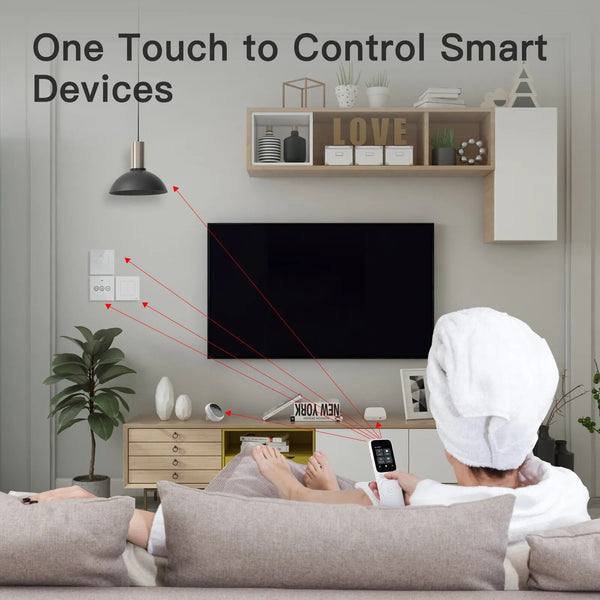 Moes Plastic Universal Smart IR Central Remote Control Panel