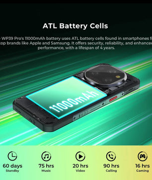 WP39 PRO 5G Rugged Android Normal Screen Fast Charging Smartphone