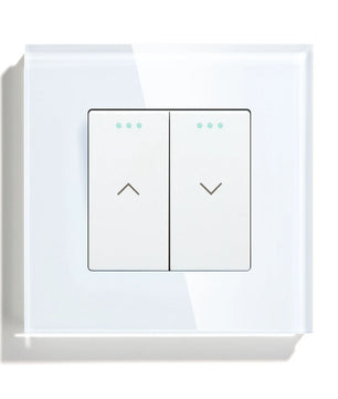 Bseed Glass Multi Gang Roller Shutter Wifi Push Button Switch