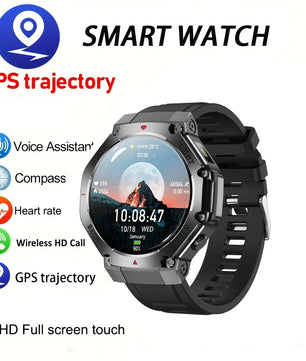Silica Gel Waterproof Android Round Distance Tracker Smartwatch