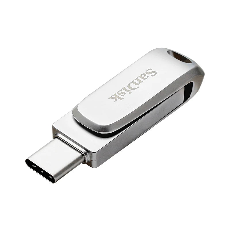 USB 3.2 Metal Dual Pen Drive U Disk for Computer and Phone