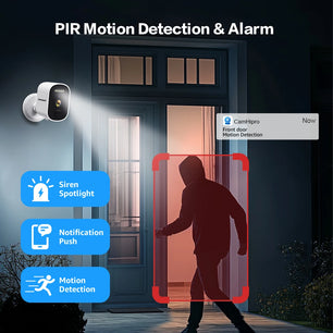 Boavision 4MP WIFI Night Vision Two Way Audio Security Camera