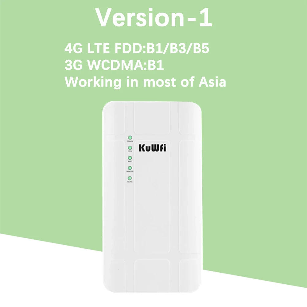300Mbps WIFI Router Waterproof 4G Sim Adapter CAT4 for IP Camera