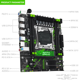 16GB RAM LGA 2011-3 Intel Xeon E5 2650 V4 Desktop Motherboard
