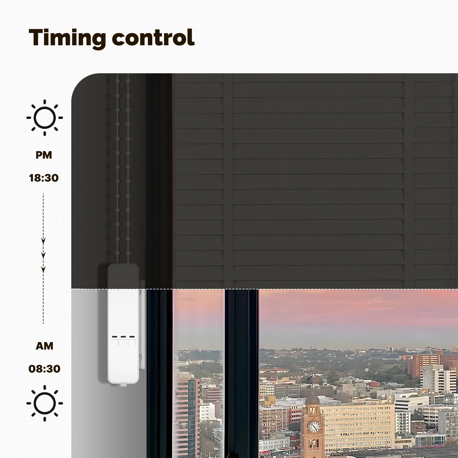 MOES Zigbee Smart Electric Curtain Motor with App and Voice Control