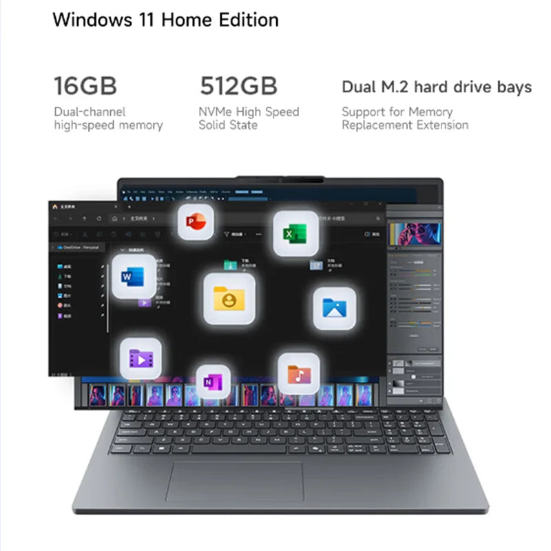 Lenovo AMD Ryzen7 8745H 32GB RAM 512GB SSD 16 Inch Laptop