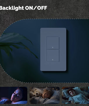 MOES Tuya WiFi Smart Wall Button Switch with Alexa Google