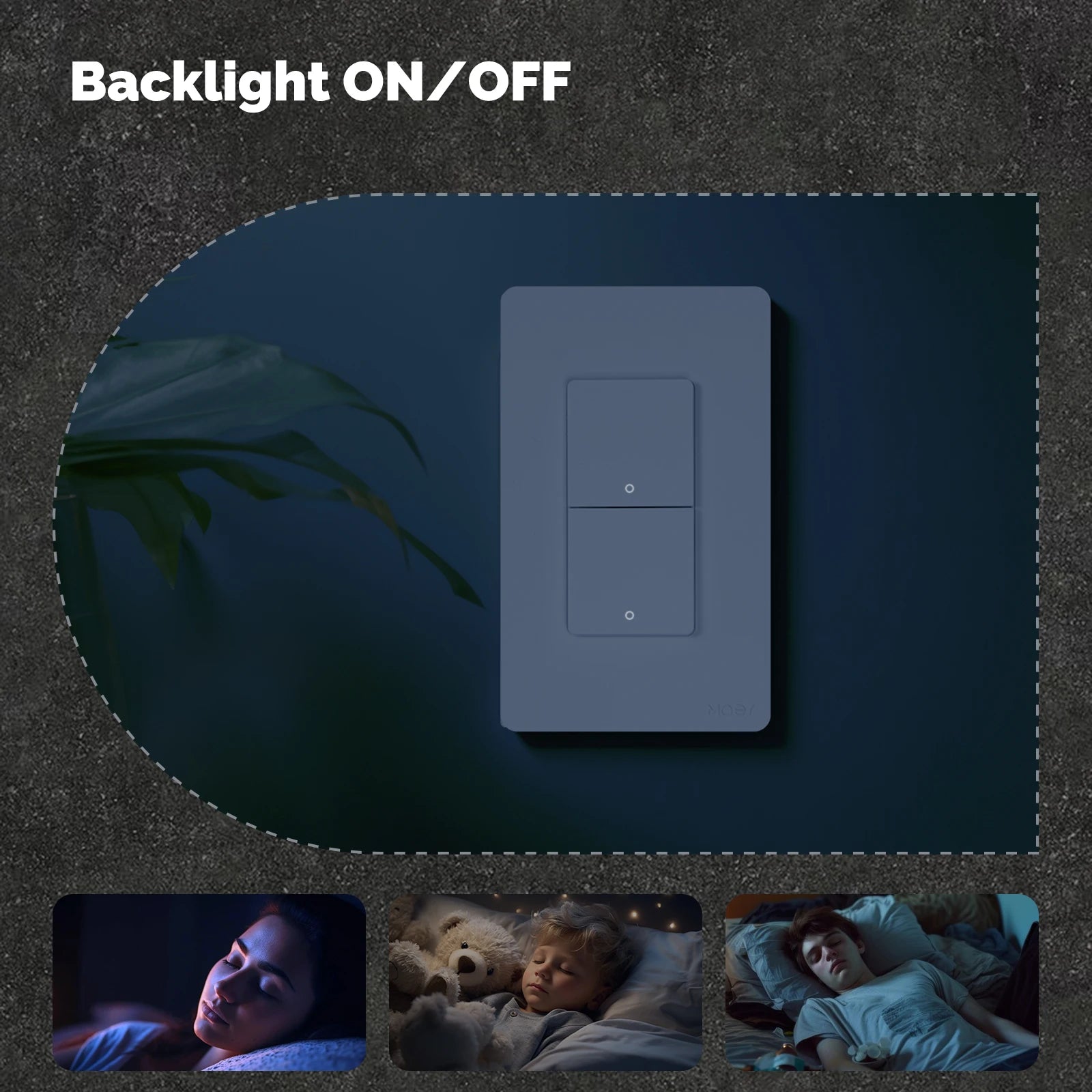 MOES Tuya WiFi Smart Wall Button Switch with Alexa Google