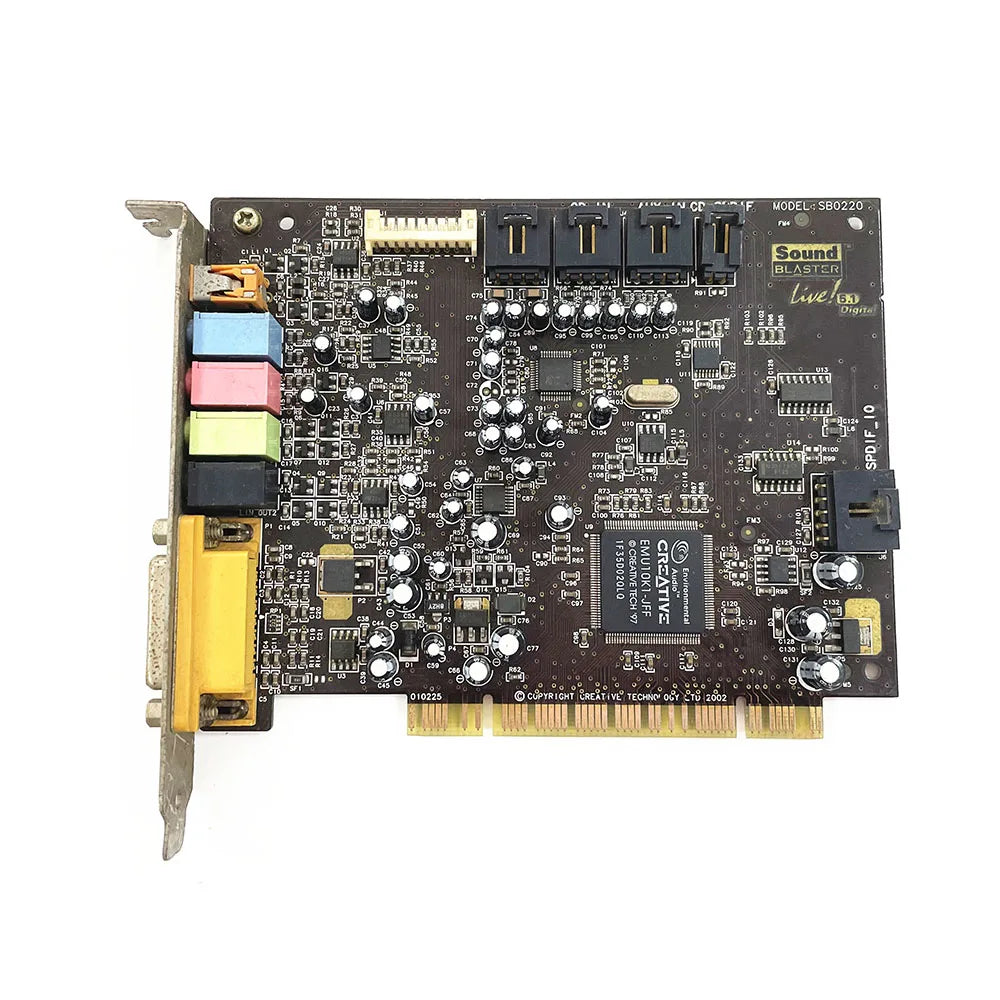 SB Live 5.1 Original Creative Debugging PCI-E Sound Card