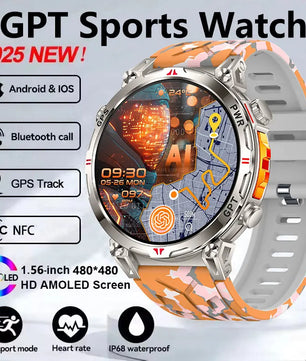 Silica Gel Waterproof Android Round Shape Bluetooth Smartwatch