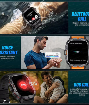 Fine Steel Waterproof Android Square Shaped Amoled Screen Smartwatch