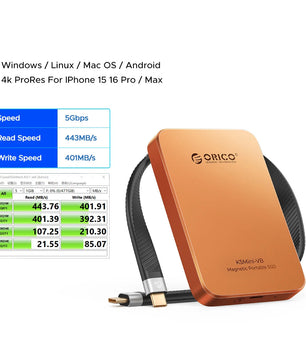 512GB External Portable Solid State Drive For Laptop And Desktop