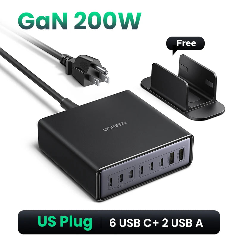 Ugreen 65W GaN Desktop Fast Charger For iPhone 17 16 15 Pro Max