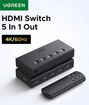 Ugreen HDMI Switch 5 In 1 Remote Control for PS5/PS4