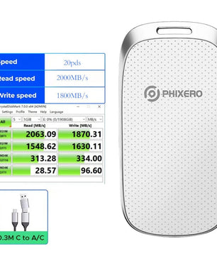 128GB USB 3.2 External Type-C Solid State Drive For Laptop