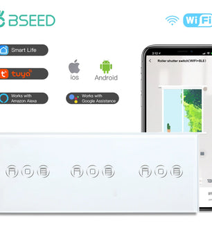 Bseed Alloy Multi Gang Roller Shutter APP Control Wifi Switch