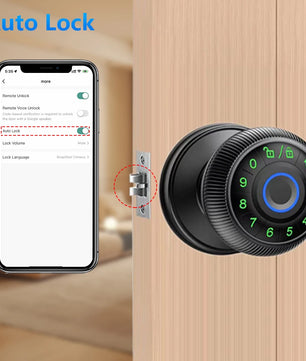 Zinc Alloy Fingerprint Bluetooth Dry Battery Reversible Door Lock