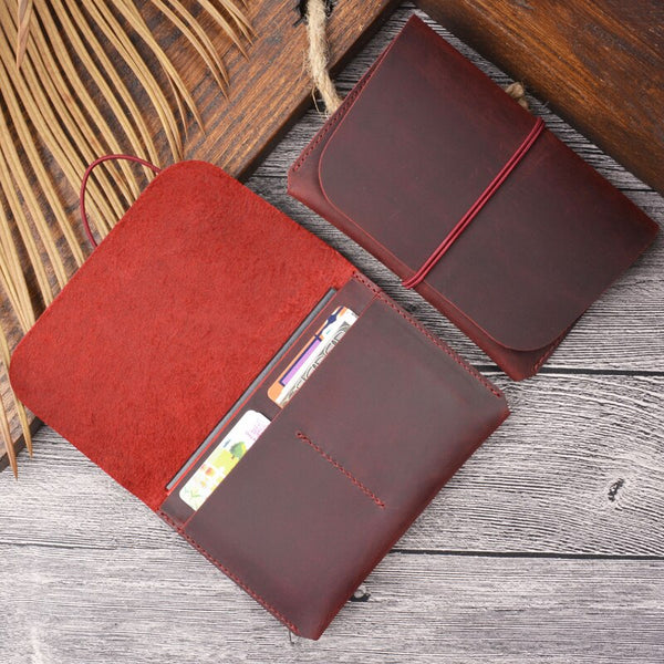 Leather Multi-Functional Portable Mini Wallet Folder For Document