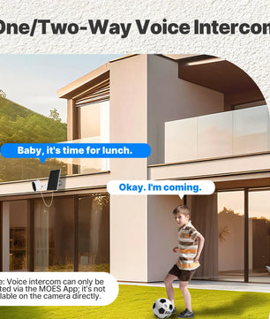 Moes 5200mAh WiFi 4MP HD Waterproof Smart Security Camera