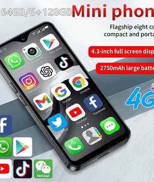 2750mAh 128GB 4.3“ Android F9 Max 4G Mini Octa-Core Smartphone