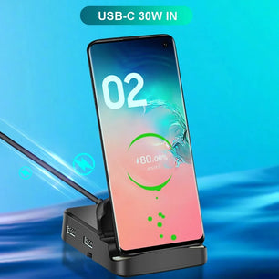 8-IN-1 Aluminum Alloy USB Type-C Splitter Docking Station Hub