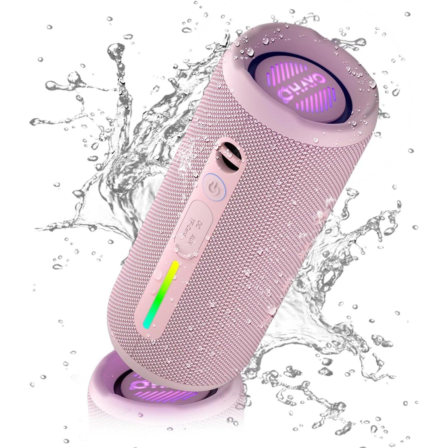 ABS IP67 Bluetooth 5.3 Waterproof Portable Speaker with Lights