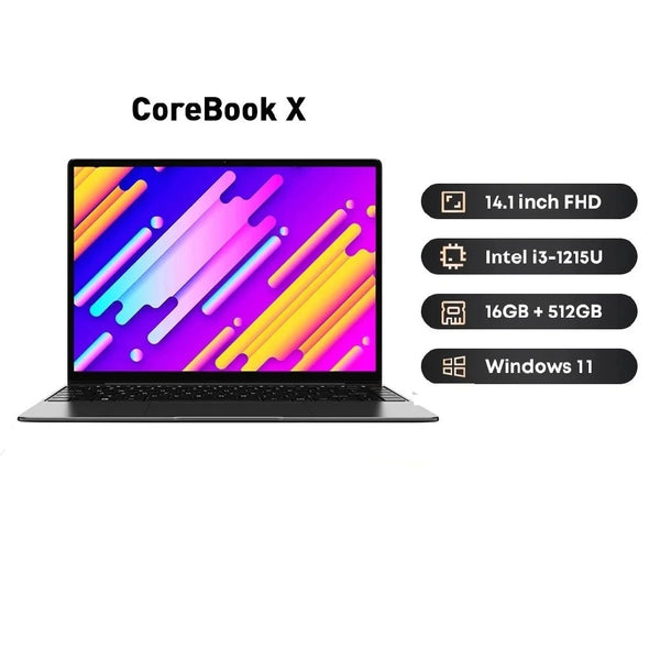 Chuwi CoreBook X i3-1215U DDR4 16GB RAM 512GB SSD 14.1 Inch Laptop