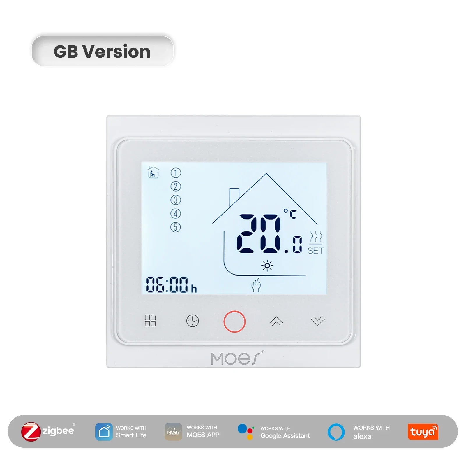 MOES ZigBee Plastic Smart Thermostat with Alexa Google Home