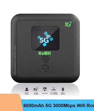 1750Mbps 6000mAh 5G Wireless Portable Mini Outdoor Router