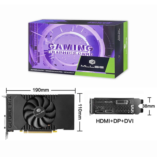 8GB RTX2060 Series GDDR6 Single Fan Video Graphics Card For PC