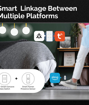 Moes Tuya WiFi Concave Glass Smart Switch with Alexa Google