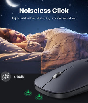 Ugreen 4000 DPI 2.4G USB Bluetooth Support Wireless Portable Mouse