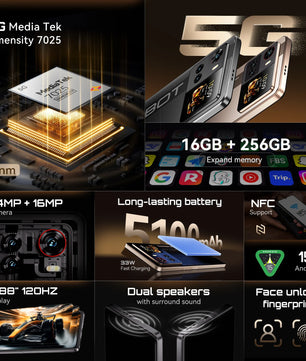 5100mAh 256GB Android Normal Screen Fast Charging Smartphone