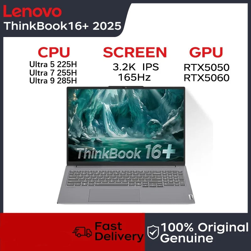1TB 16" 32GB 165Hz Intel Core Ultra5 225H Bluetooth Lenovo Laptop