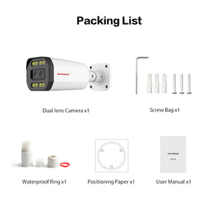 Boavision 5MP RJ45 Dual Lens Night Vision Surveillance Camera