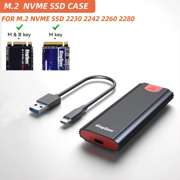 Type-C to Type-A Cable For M.2 NVME SSD to USB 3.1 Enclosure