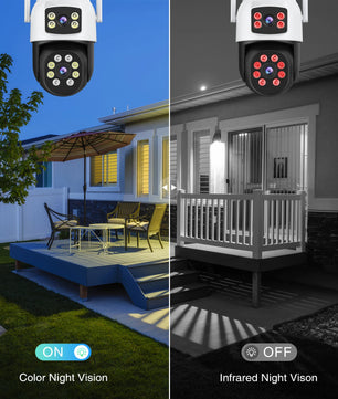 IP66 10MP Digital Zoom WIFI Outdoor Dual Screens Waterproof Camera