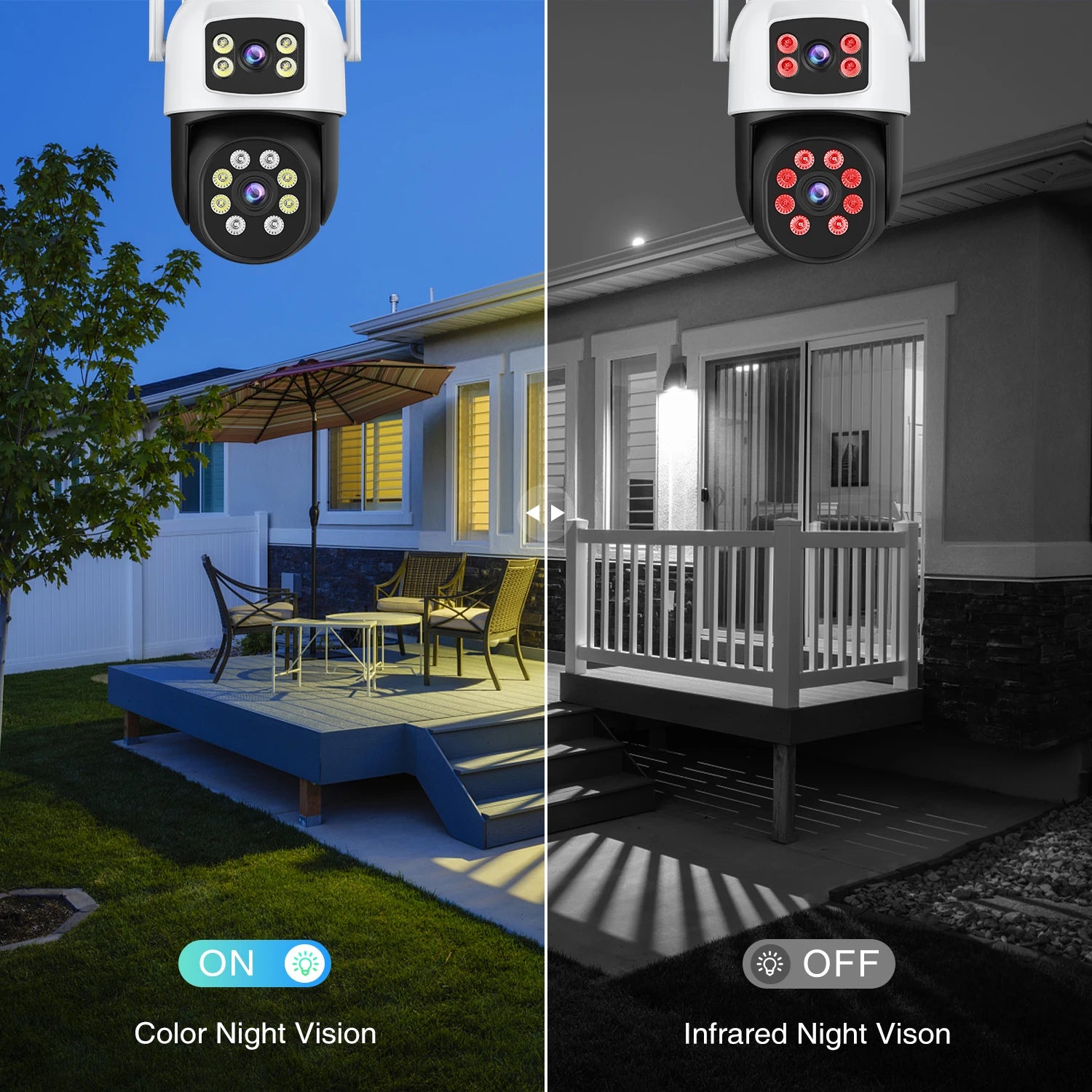 IP66 10MP Digital Zoom WIFI Outdoor Dual Screens Waterproof Camera