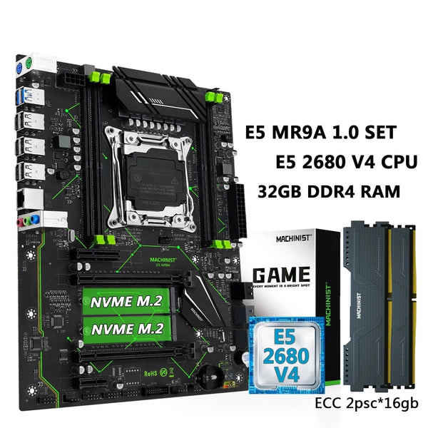 Machinist LGA 2011-3 Intel Xeon E5 2680 V4 Desktop Motherboard Set